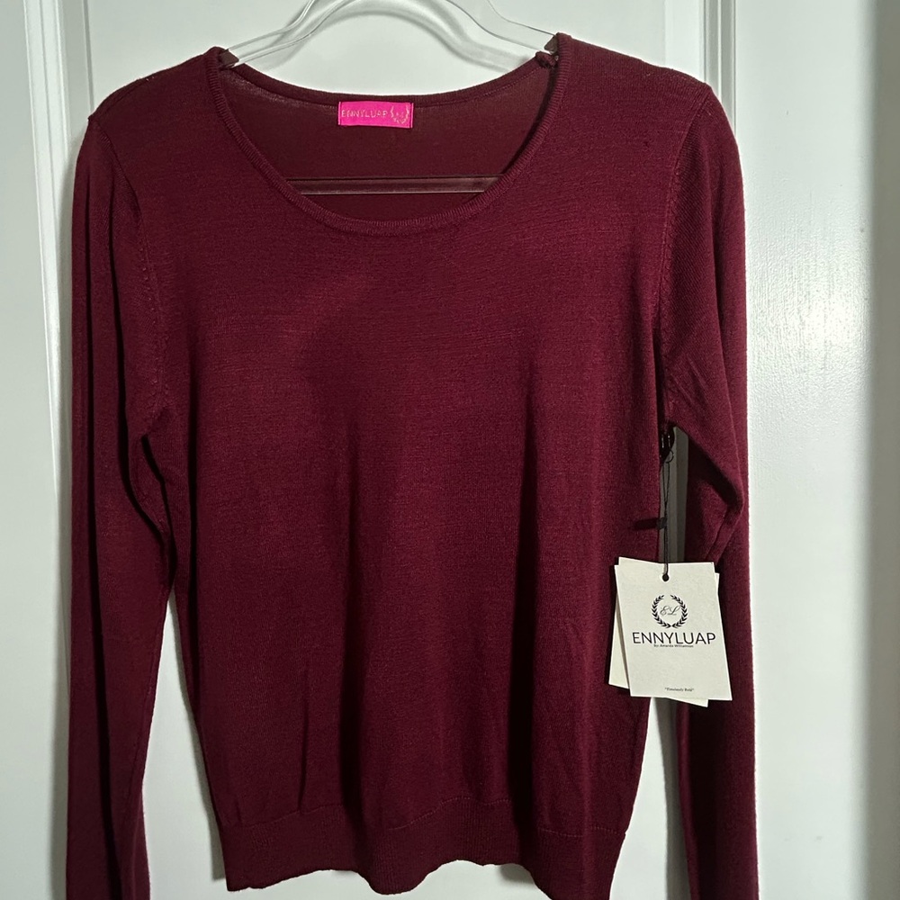 Ennyluap Burgundy Sweater